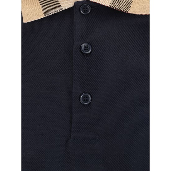 Burberry Blå Bomullspolo - Image 3