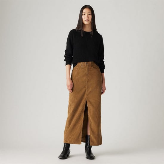 Women's Levis Ankle Column Denim Skirt in Ermine - Image 3