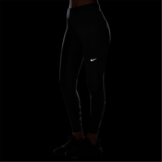 Women's Nike T Flash Tight in Black/Silver - Image 4