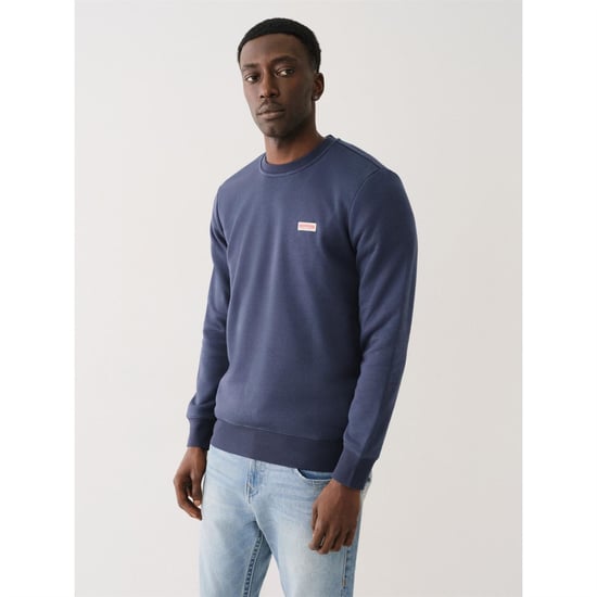 Men's True Religion Crw Sweats Sn99 in Dress Blue - Image 3