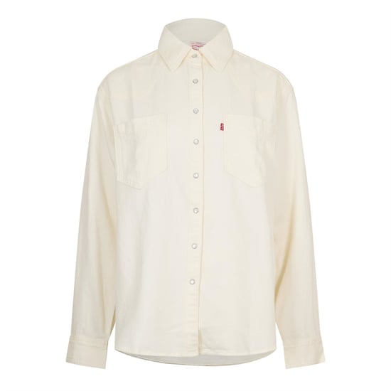 Women's Levis Dnvn Wstrn Sht in Ecru Crew 2 - Image 1