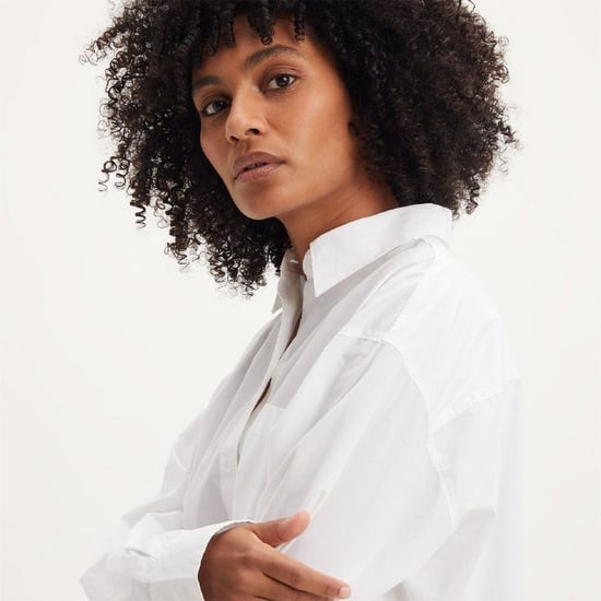 Women's Levis Oversized Shirt in Bright White - Image 4