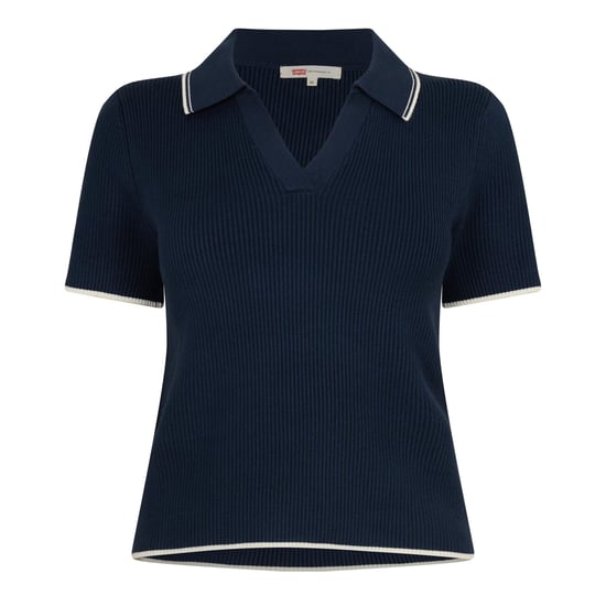 Women's Levis Faith Swt Polo in Navy Blazer - Image 1
