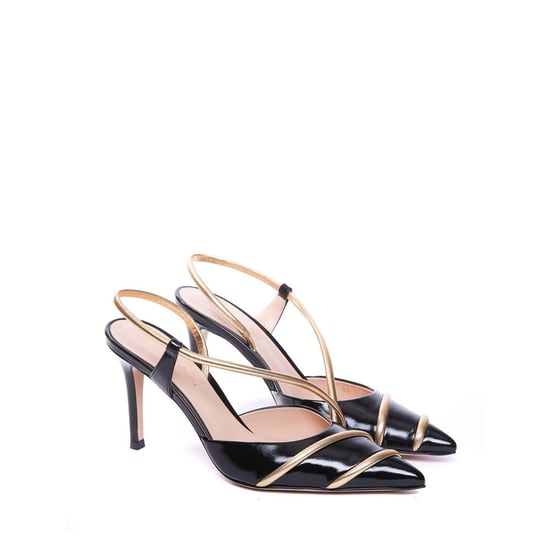 Gianvito Rossi Zwarte Lamsleer Hakken Pumps - Image 2