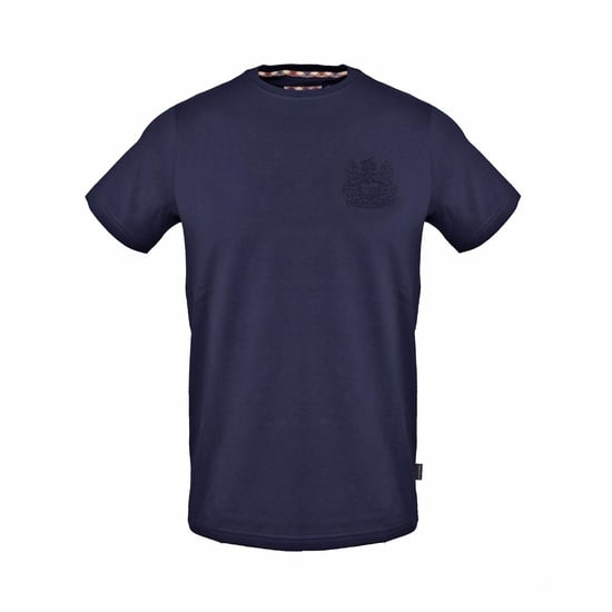 Men's Aquascutum T in Navy - Image 1