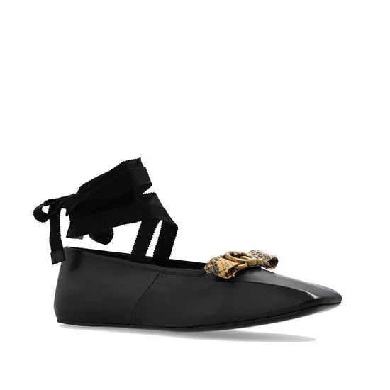 Gucci Zwarte Kalfsleren Ballerina's - Image 2