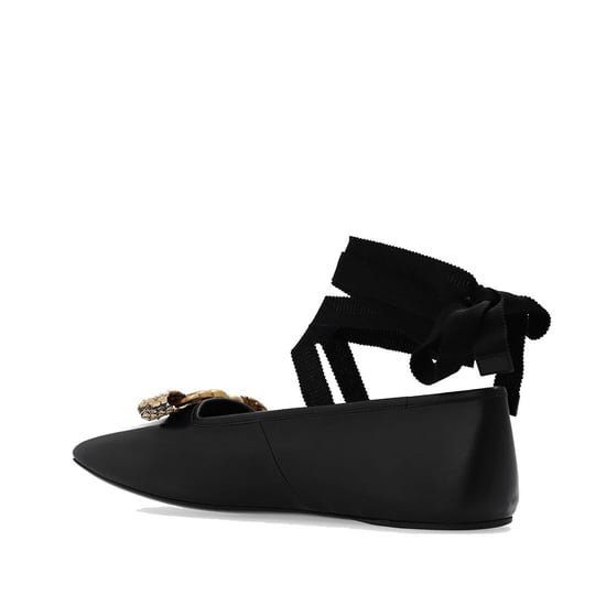 Gucci Zwarte Kalfsleren Ballerina's - Image 3