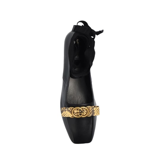 Gucci Zwarte Kalfsleren Ballerina's - Image 4