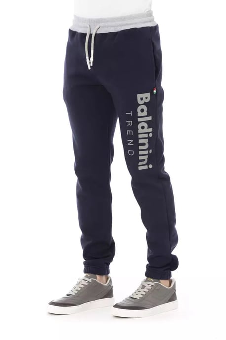 Baldinini Trend Blue Cotton Pant - Image 2