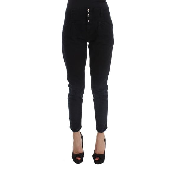 Costume National Zwarte Katoenen Cropped Jeans - Image 1