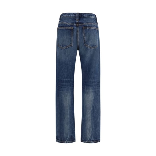Khaite Blue Cotton High-Waisted Jean - Image 2