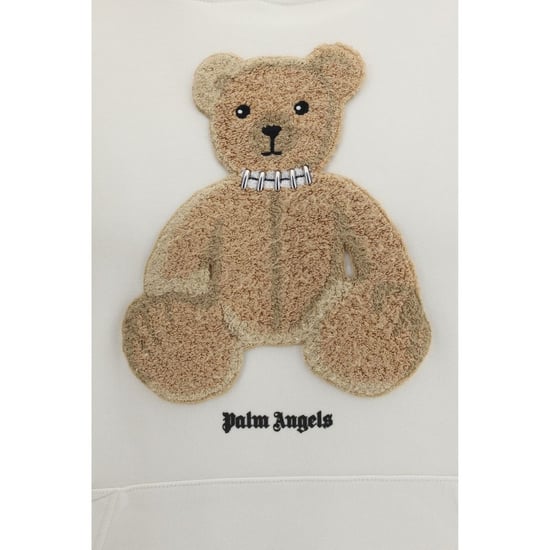 Palm Angels Beige Katoenen Hoodie - Image 3