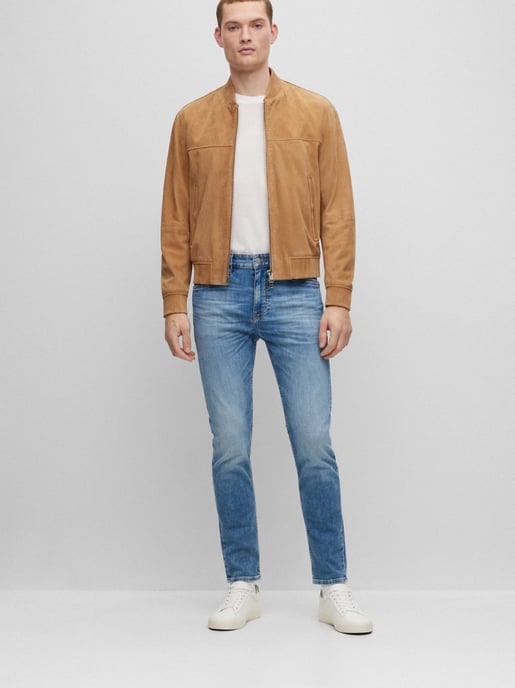 Mens Turquoise Aqua Taber Slim Jean - Image 2