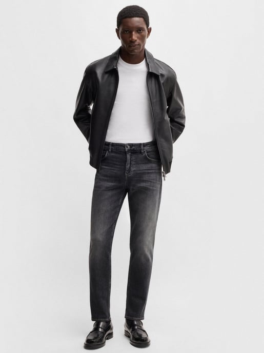 Mens Charcoal Maine Slim Jean - Image 2