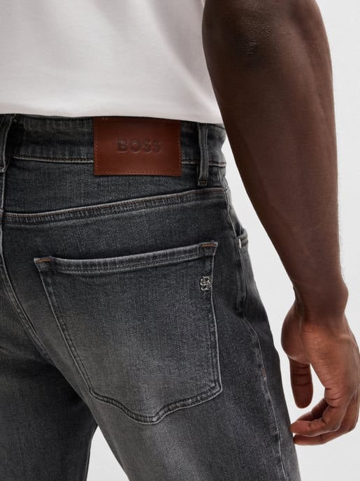 Mens Charcoal Maine Slim Jean - Image 4