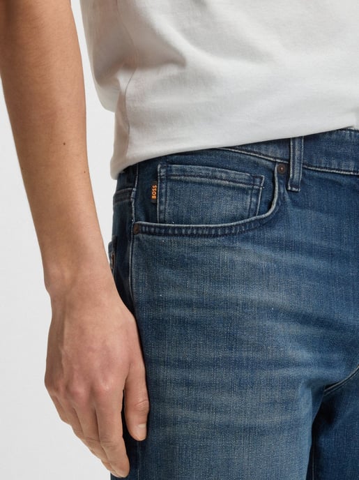 Mens Navy Maine Slim Jean - Image 2