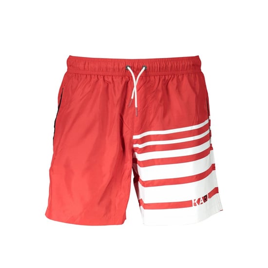 Karl Lagerfeld Rosso Poliestere Men's Swim Boxer - Image 1