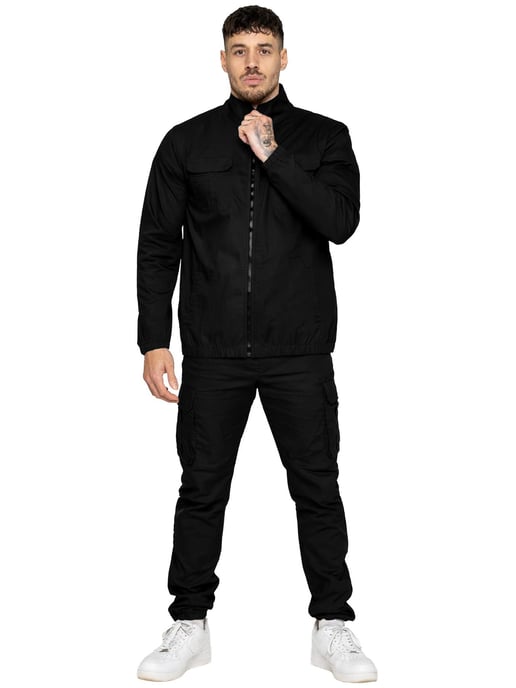 Enzo | Mens Lightweight Funnel Neck Jacket - Image 5