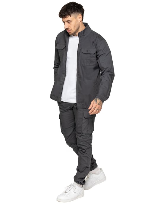 Enzo | Mens Lightweight Funnel Neck Jacket - Image 4
