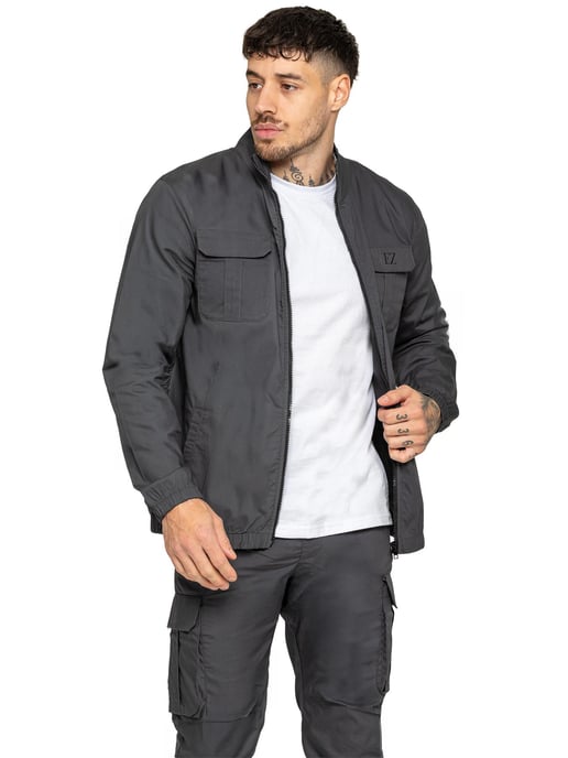 Enzo | Mens Lightweight Funnel Neck Jacket - Image 5