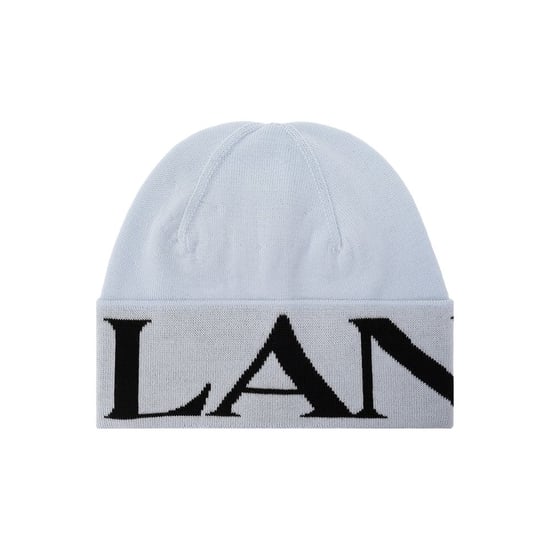 Lanvin Blauw Virgin Wool Beanie - Image 1
