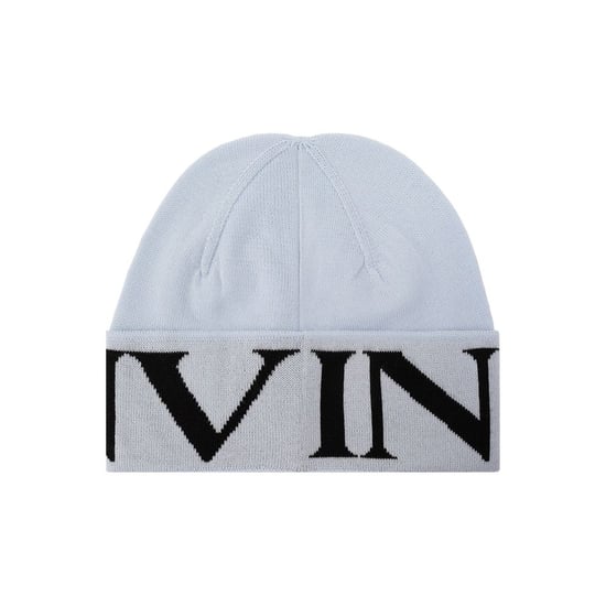 Lanvin Blauw Virgin Wool Beanie - Image 2
