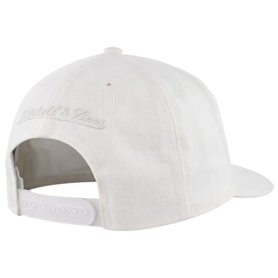 Mitchell & Ness Interlocked 110 Off White Cap - Image 2