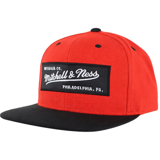 Mitchell & Ness Box Logo Red/Black Cap - Image 1