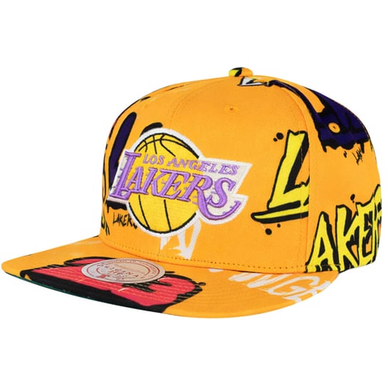 Mitchell & Ness NBA Los Angeles Lakers Sticker Pack Yellow Cap - Image 1