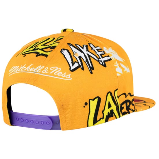 Mitchell & Ness NBA Los Angeles Lakers Sticker Pack Yellow Cap - Image 2
