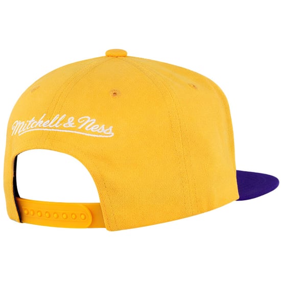 Mitchell & Ness NBA Los Angeles Lakers Half and Half Purple/Yellow Cap - Image 2