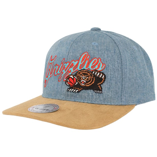 Mitchell & Ness NBA Vancouver Grizzlies Denim Script Navy Cap - Image 1
