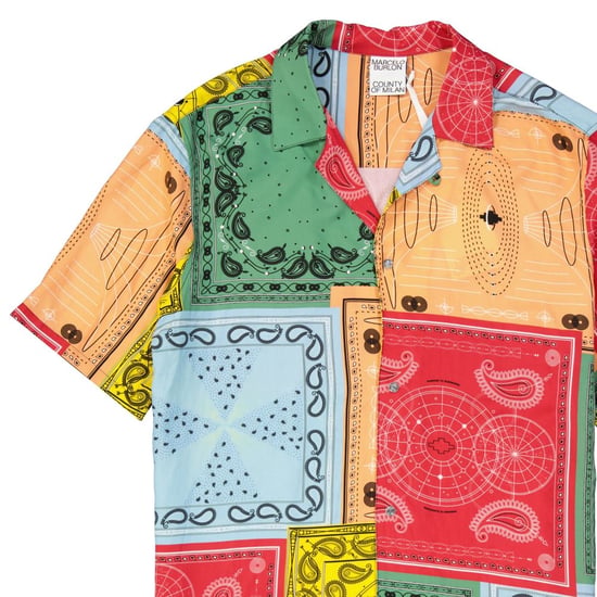 Marcelo Burlon Flerfärgad Viskosmönstrad Skjorta - Image 3