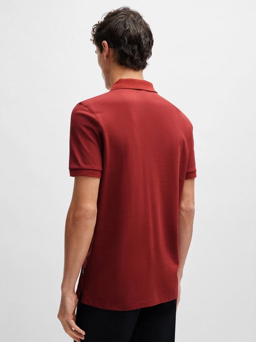 Mens Open Brown Pallas Polo Shirt - Image 4