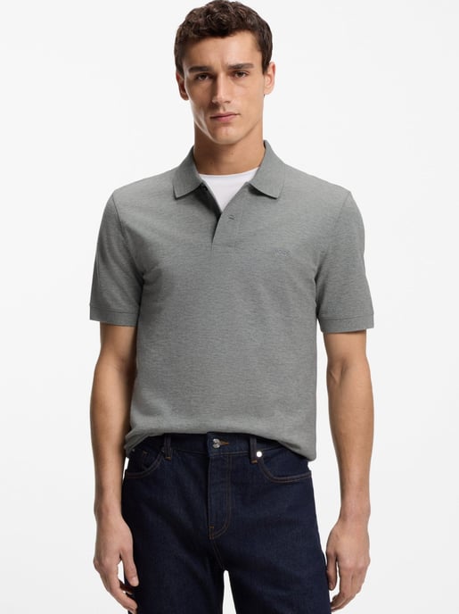 Heren Zilveren Pallas Polo Shirt - Image 1