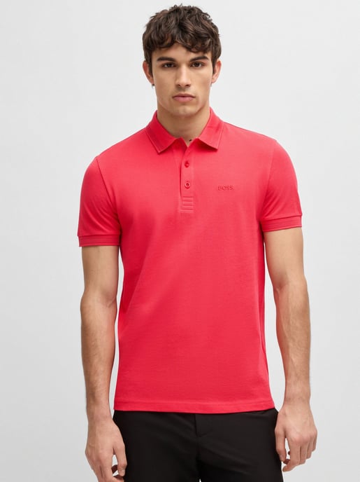 Mens Open Red Paddy Polo Shirt - Image 1