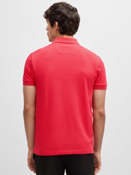 Mens Open Red Paddy Polo Shirt - Image 3