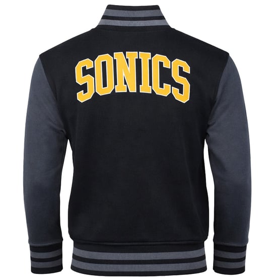 Mitchell & Ness NBA Seattle Supersonics Mens Black Varsity Track Jacket - Image 2