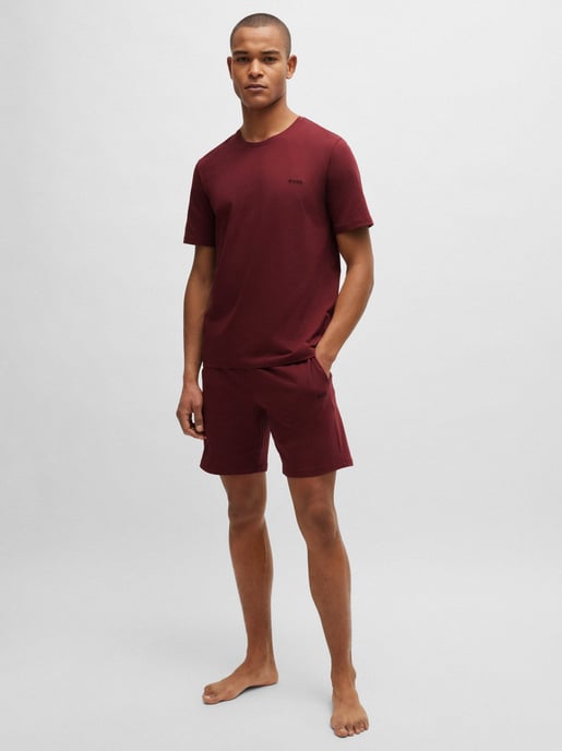 Mens Dark Red Mix&Match Embroidered T-Shirt - Image 3