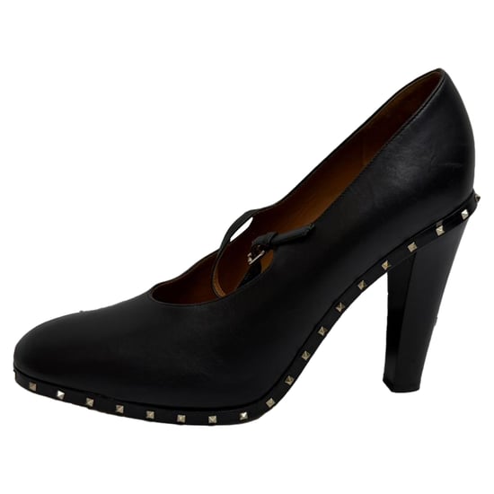 Valentino Garavani Rockstud Mary Jane pumps in zwart leer - Image 4