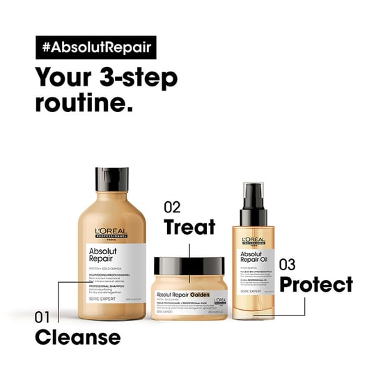 L'oréal Professional Serie Expert Absolut Repair Lightweight Masque 250ml Double - Image 6