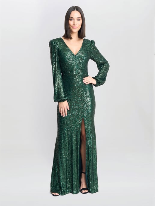 Alison Sequn V Neck Maxi Dress - Image 3