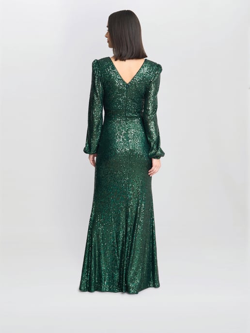 Alison Sequn V Neck Maxi Dress - Image 4