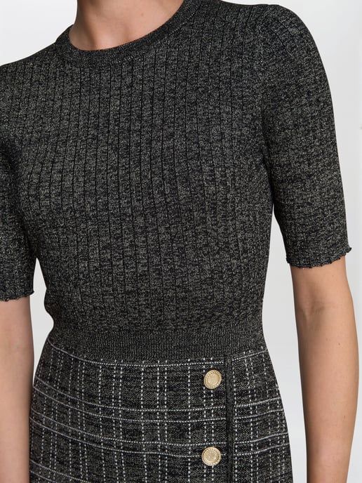 Antonella Button Detail Knit Dress - Image 5