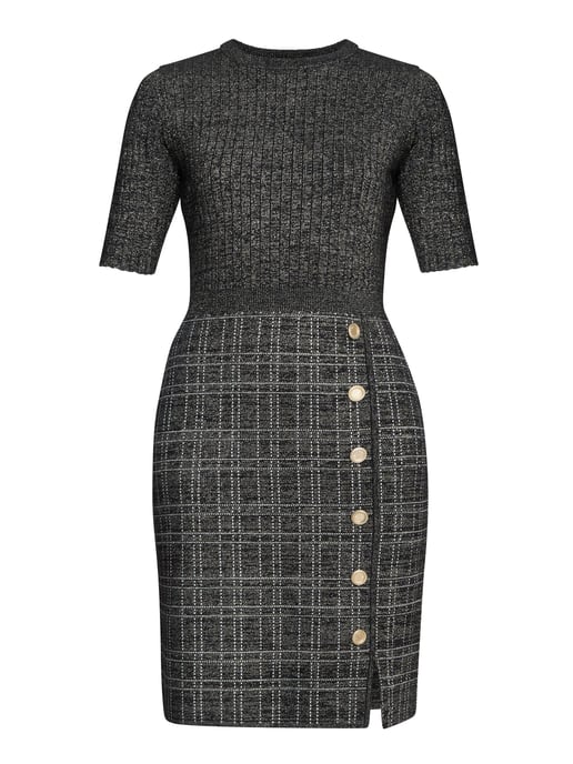 Antonella Button Detail Knit Dress - Image 6