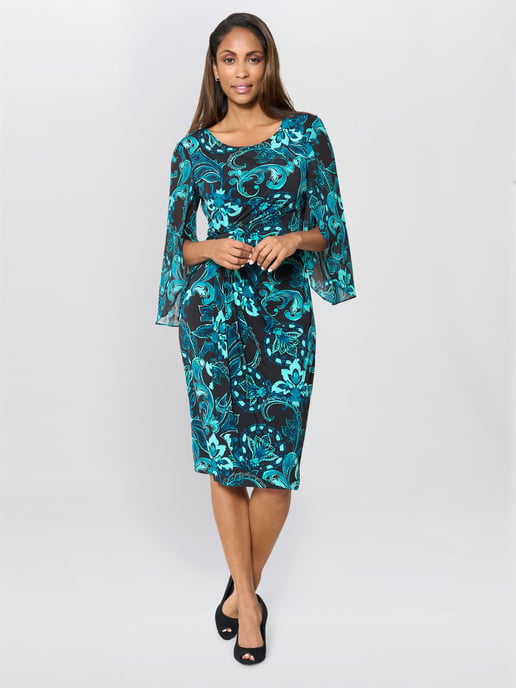 Zelda Draped Jersey Dress - Image 4