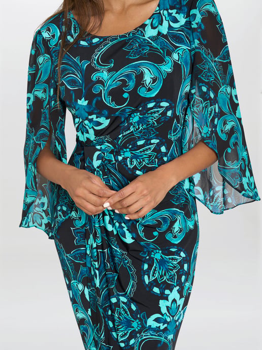 Zelda Draped Jersey Dress - Image 5