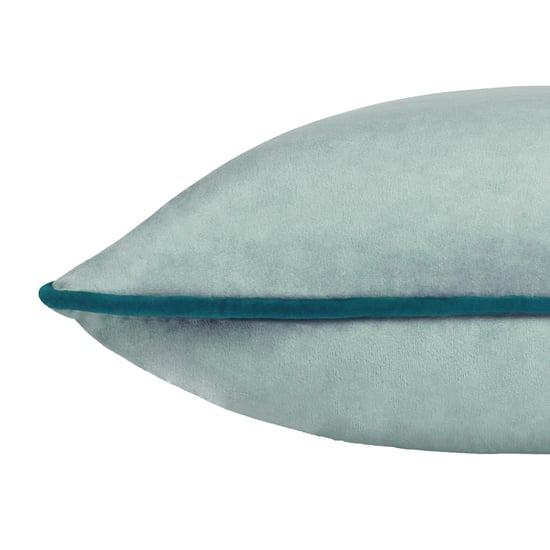 Furn Meridian Velvet Cushion Cover, Mineral/Teal - Image 4