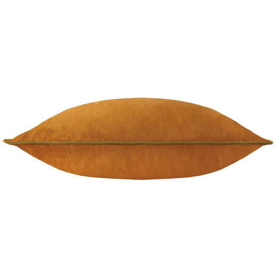 Furn Meridian Velvet Cushion Cover, Ginger/Olive - Image 3