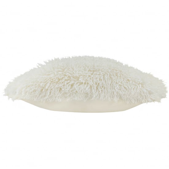 Furn Rowan Faux Fur Polyester Filled Cushion, Ecru - Image 4